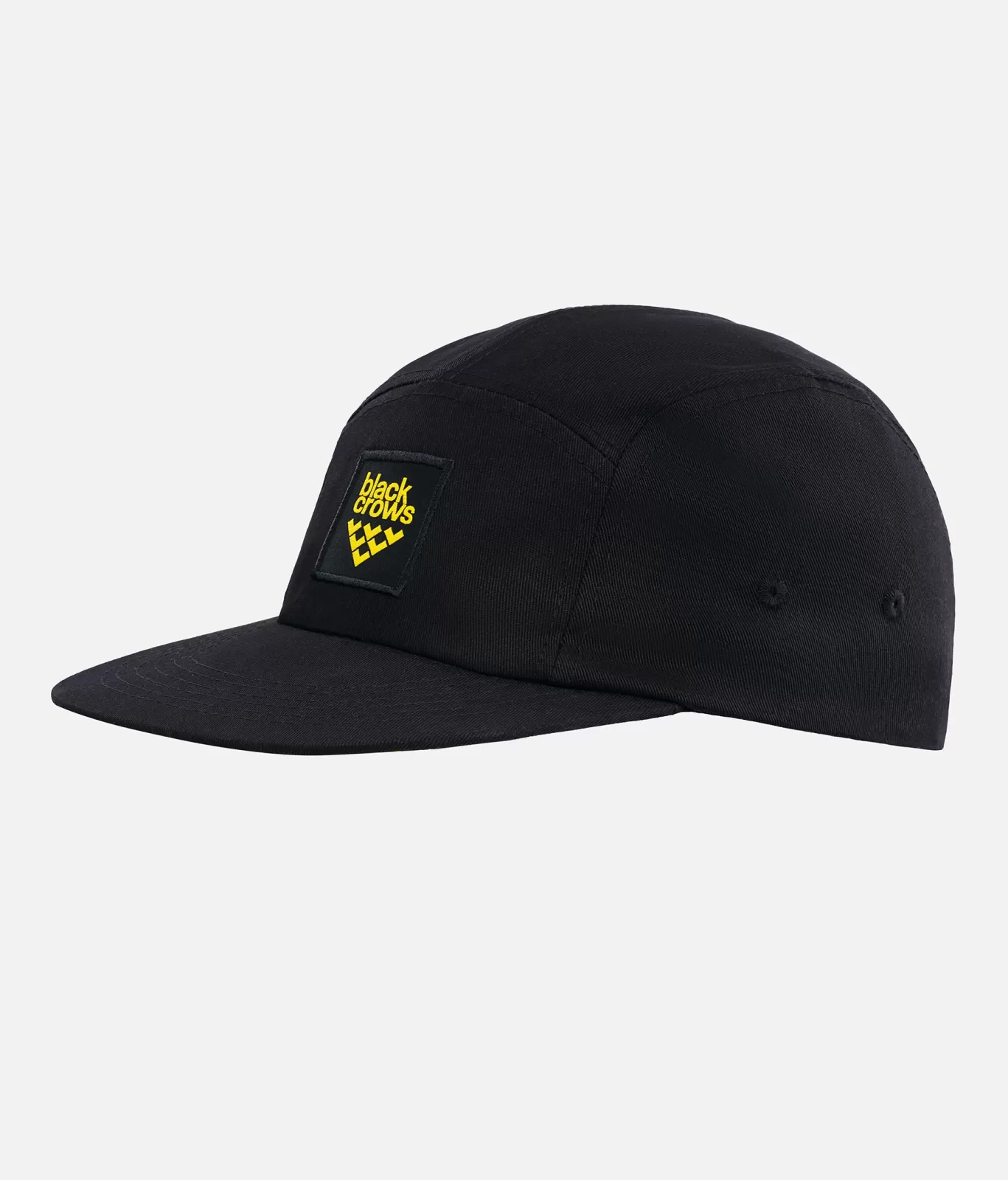 Hot Black Crows Cappellino Quintus Cotton 5 Panel Nero-Giallo