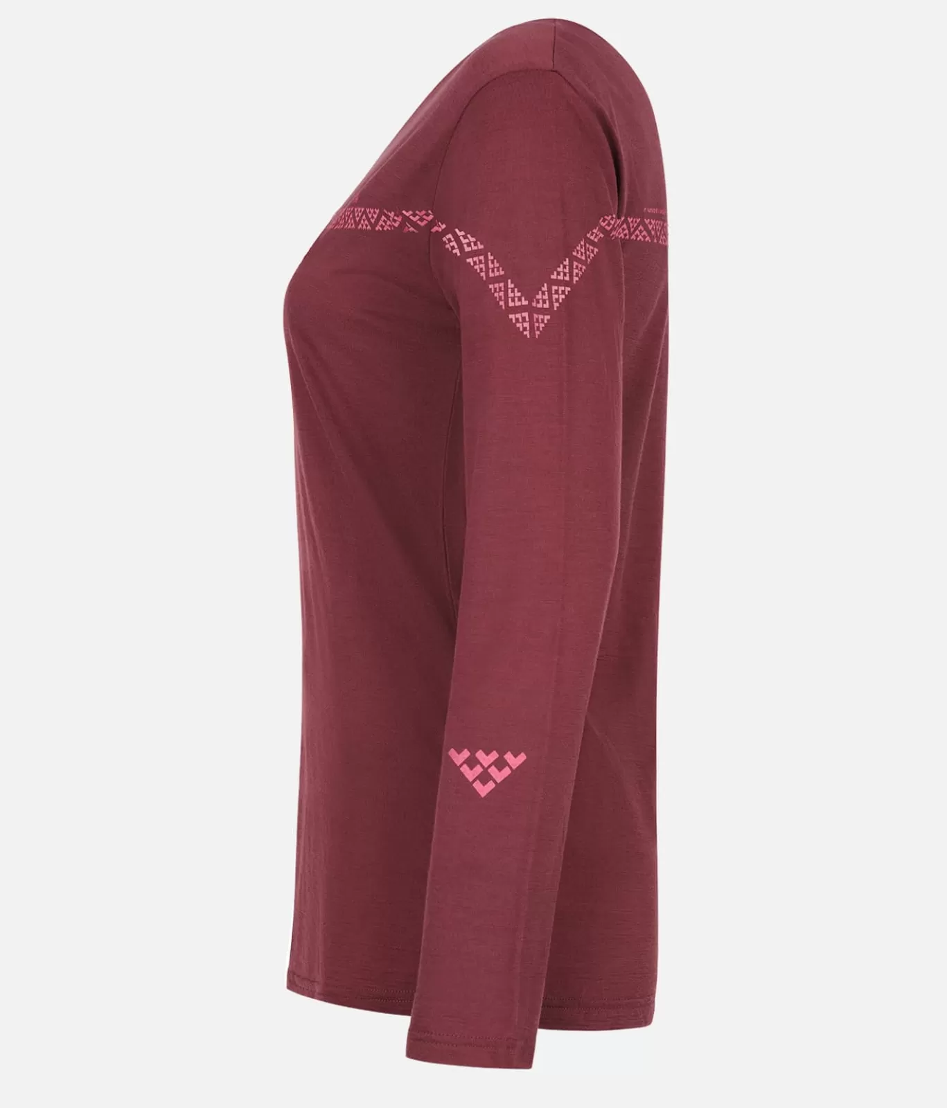 Best Sale Black Crows Maglietta Donna Merino Maniche Lunghe Line Bordeaux