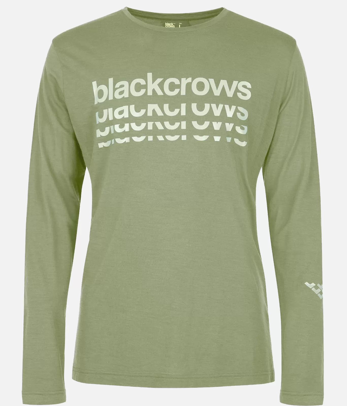 Store Black Crows Maglietta Uomo Merino Bc Maniche Lunghe Verde Oliva