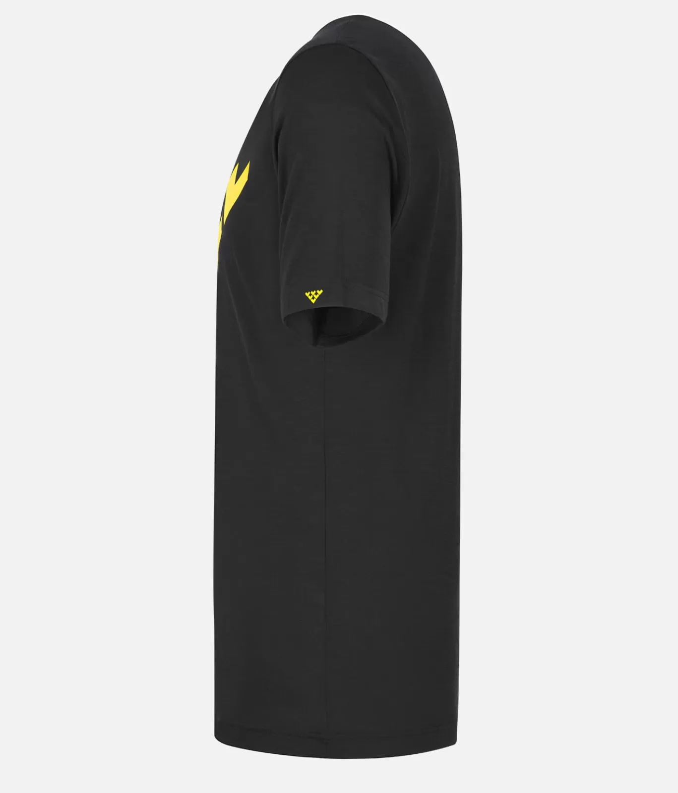 Store Black Crows Maglietta Uomo Merino Maniche Corte Chevron Nero-Giallo